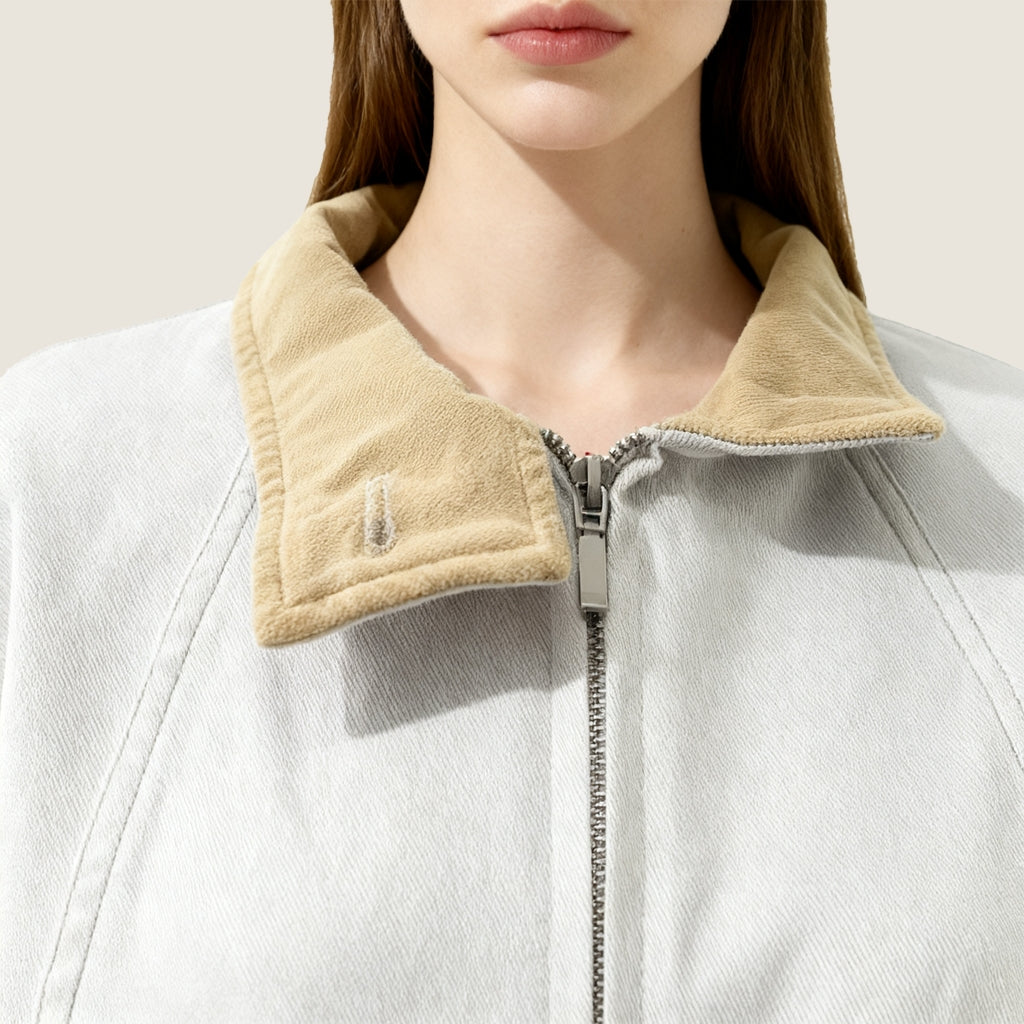 Stand-Collar Zip jacket A10426