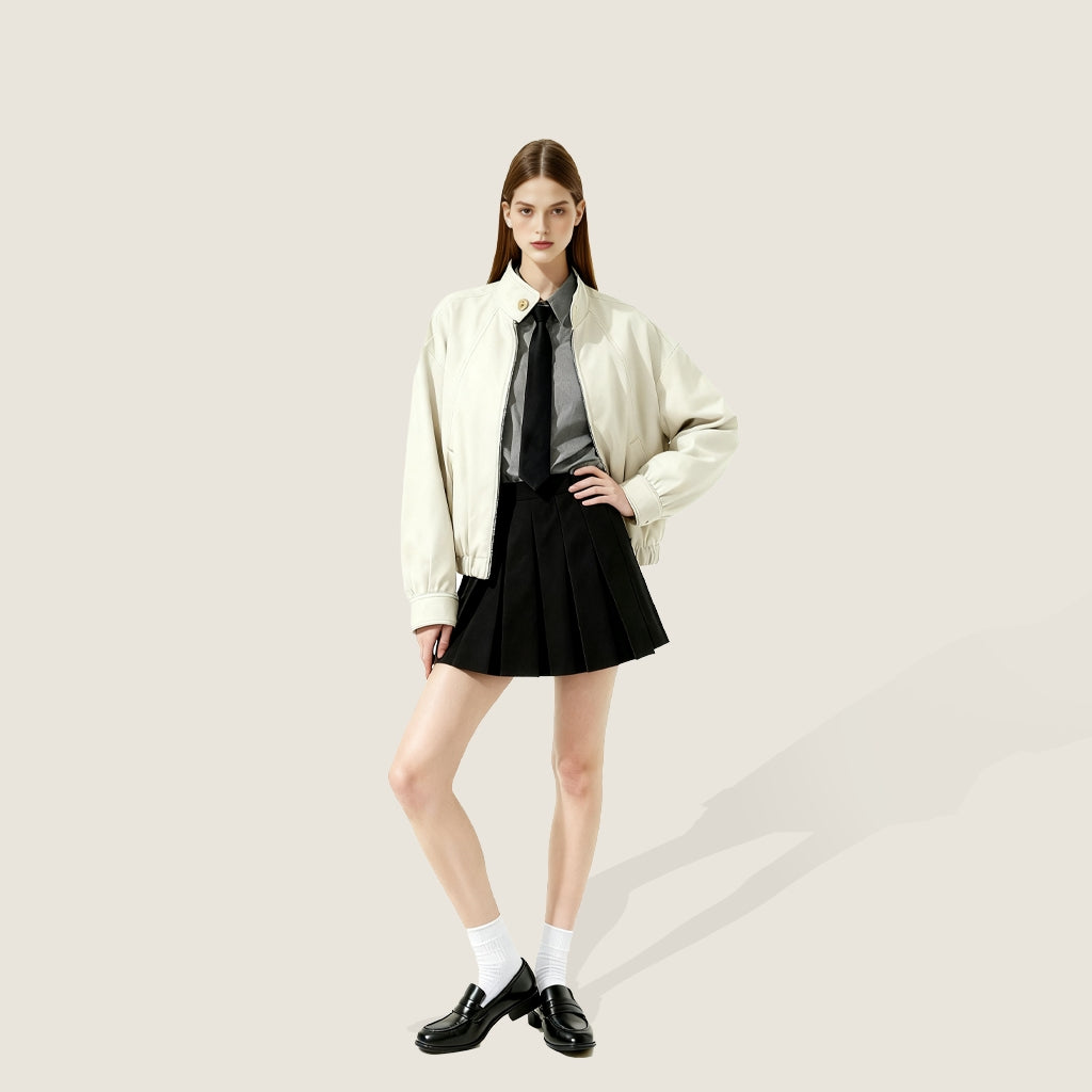 Stand-Collar Zip jacket A10426