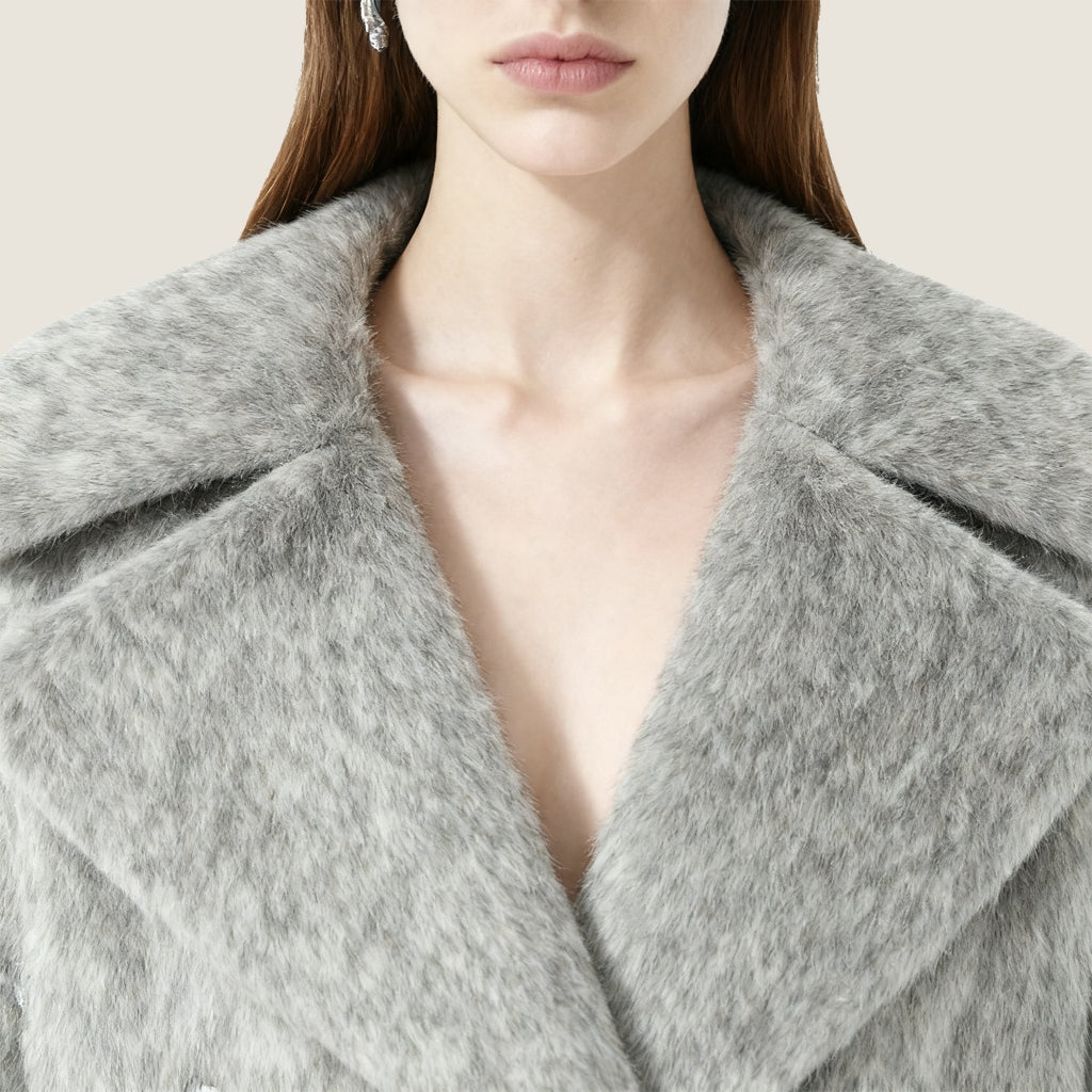 Embellished Wool Double-Breasted Coat A10388