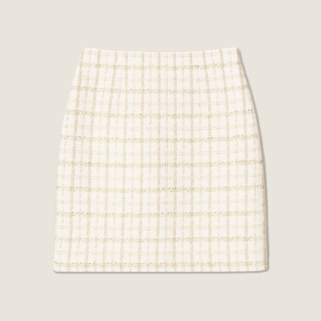 Tweed Jacket And Skirt Set A10390