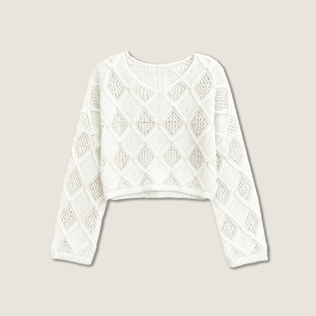 Bateau Crew Neck Cashmere Sweater A10396