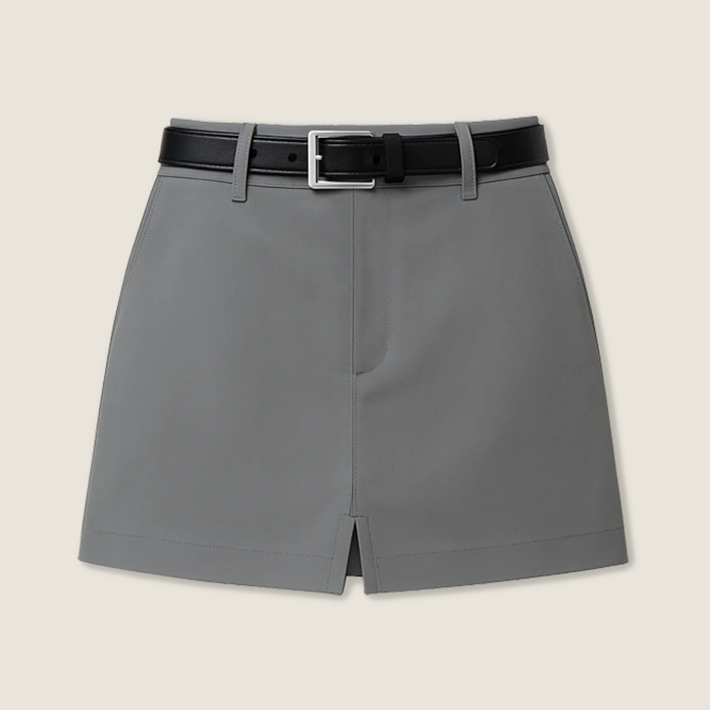Women's High Waist Pleated Skort with Soft Lining and Breathable Fabric A10041