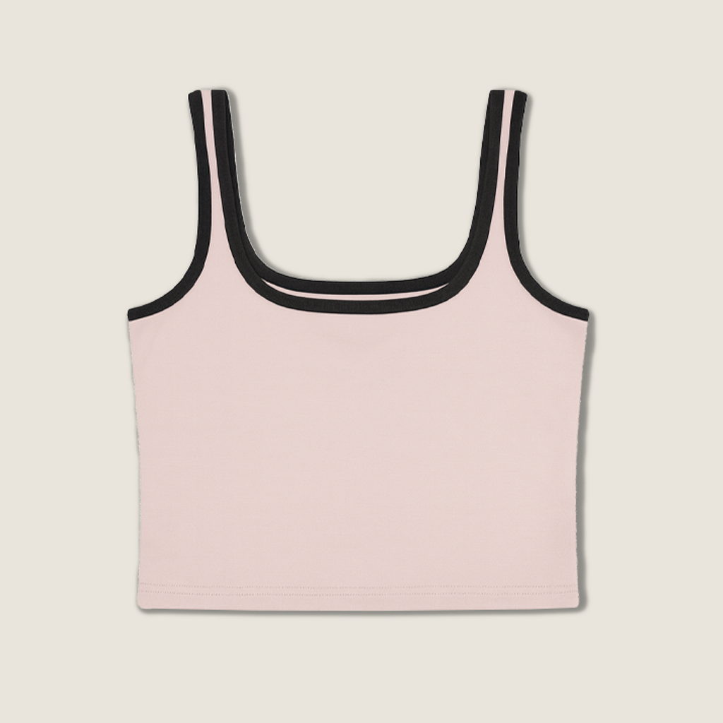 Contrast-Trim Tank Top A10082