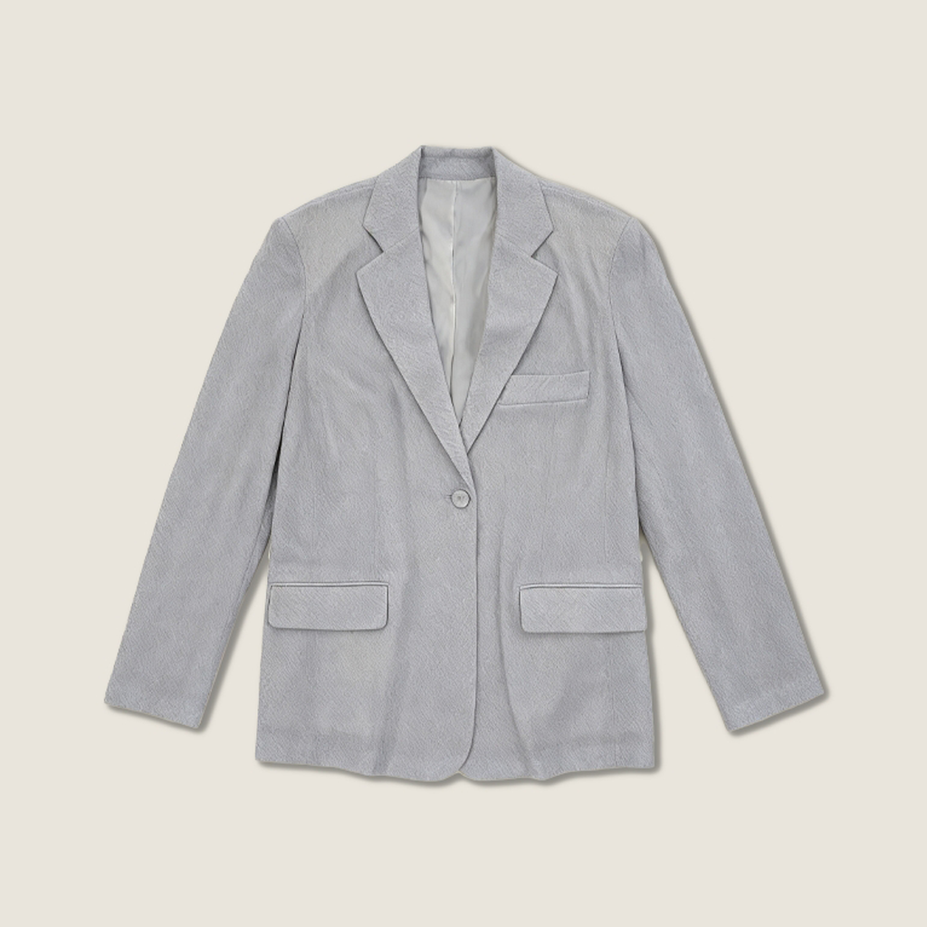 Structured Worsted Wool Jacket with Silk Lining A10406