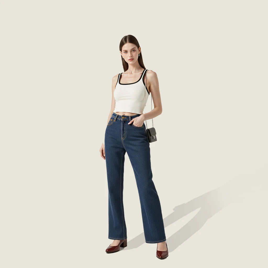 Contrast-Trim Tank Top A10082