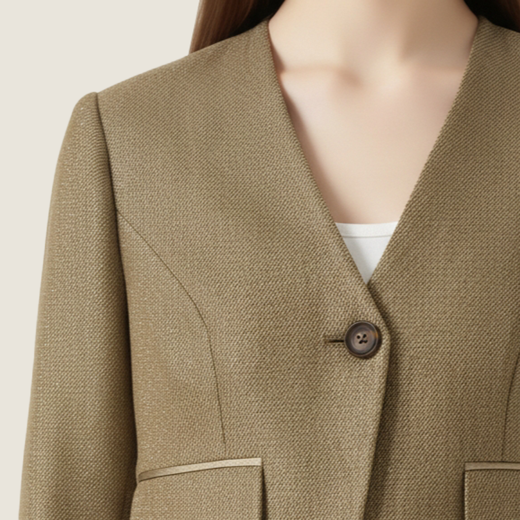 Tailored Linen Suit Set A10438