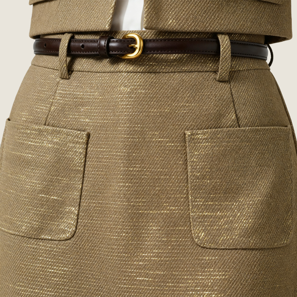 Tailored Linen Suit Set A10438