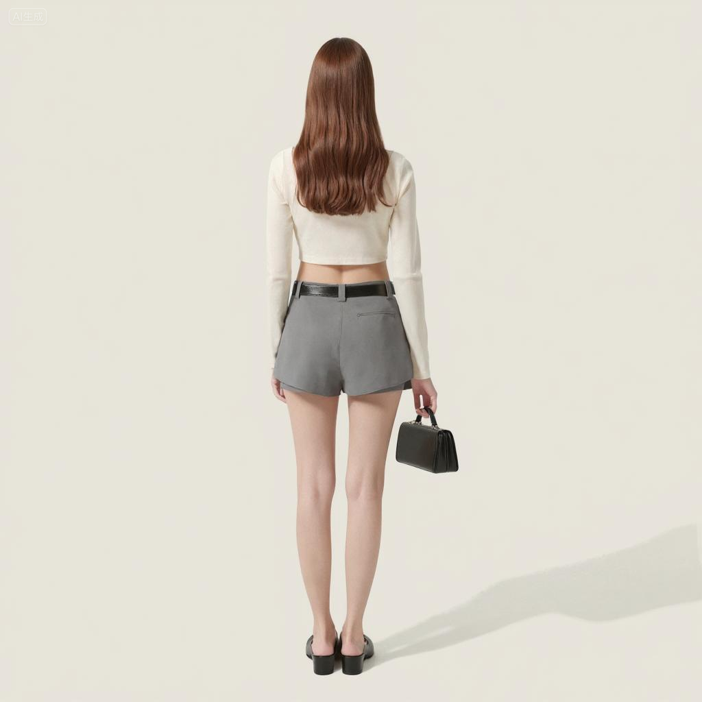 Women's High Waist Pleated Skort with Soft Lining and Breathable Fabric A10041