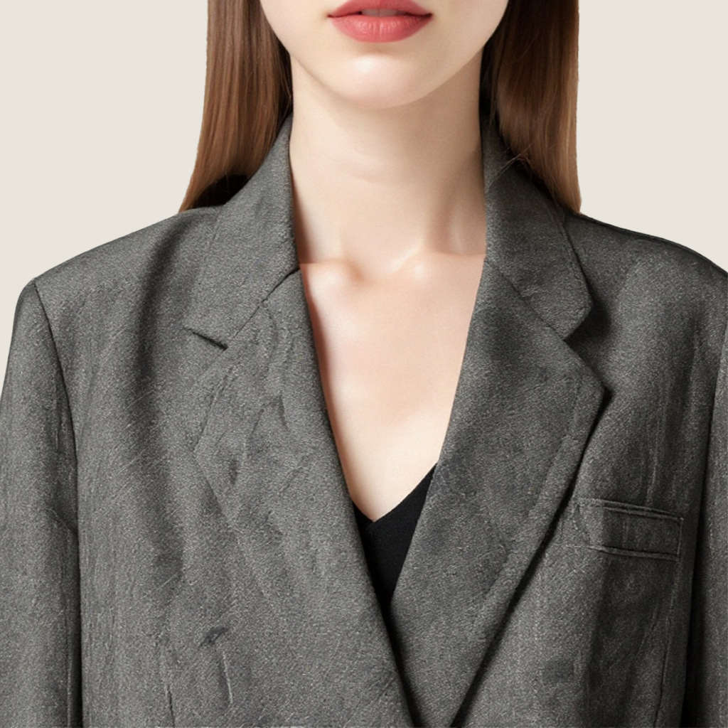 Tailored Wool Belted Suit Two-Piece Set A10218