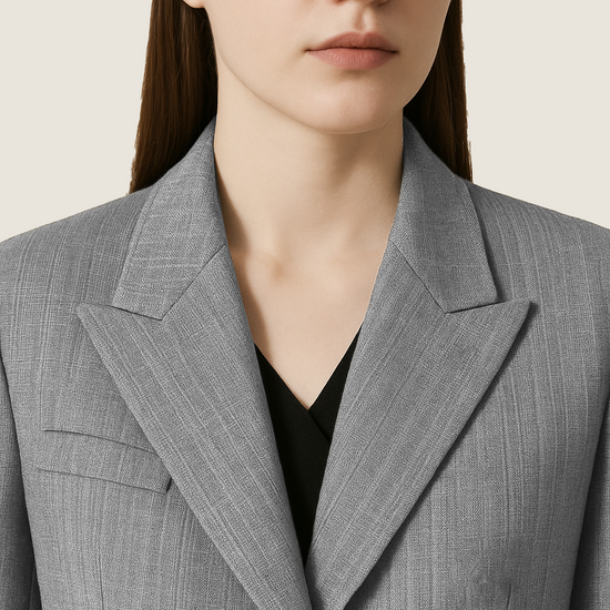 Women's Asymmetric Lapel Stylish Single-Button Blazer A10222