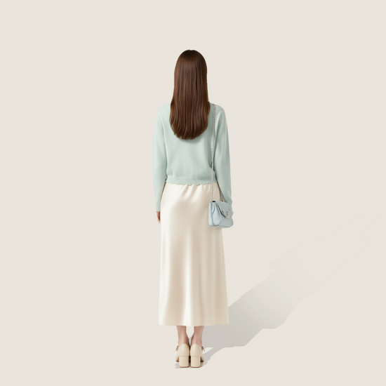 Pearl-Detail Cashmere Cardigan A10395