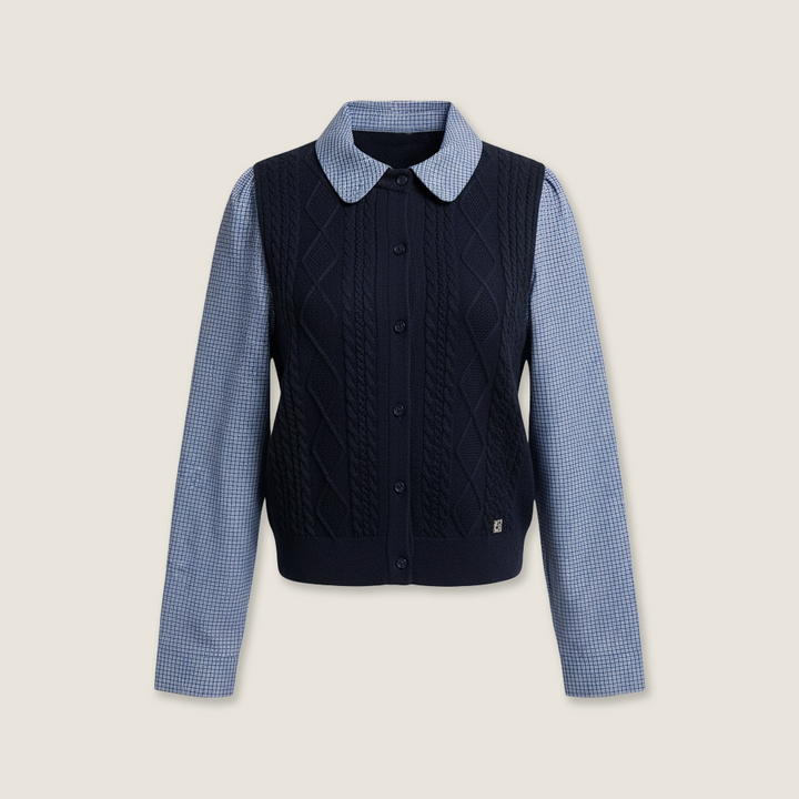 Collared Knit Cardigan M31N