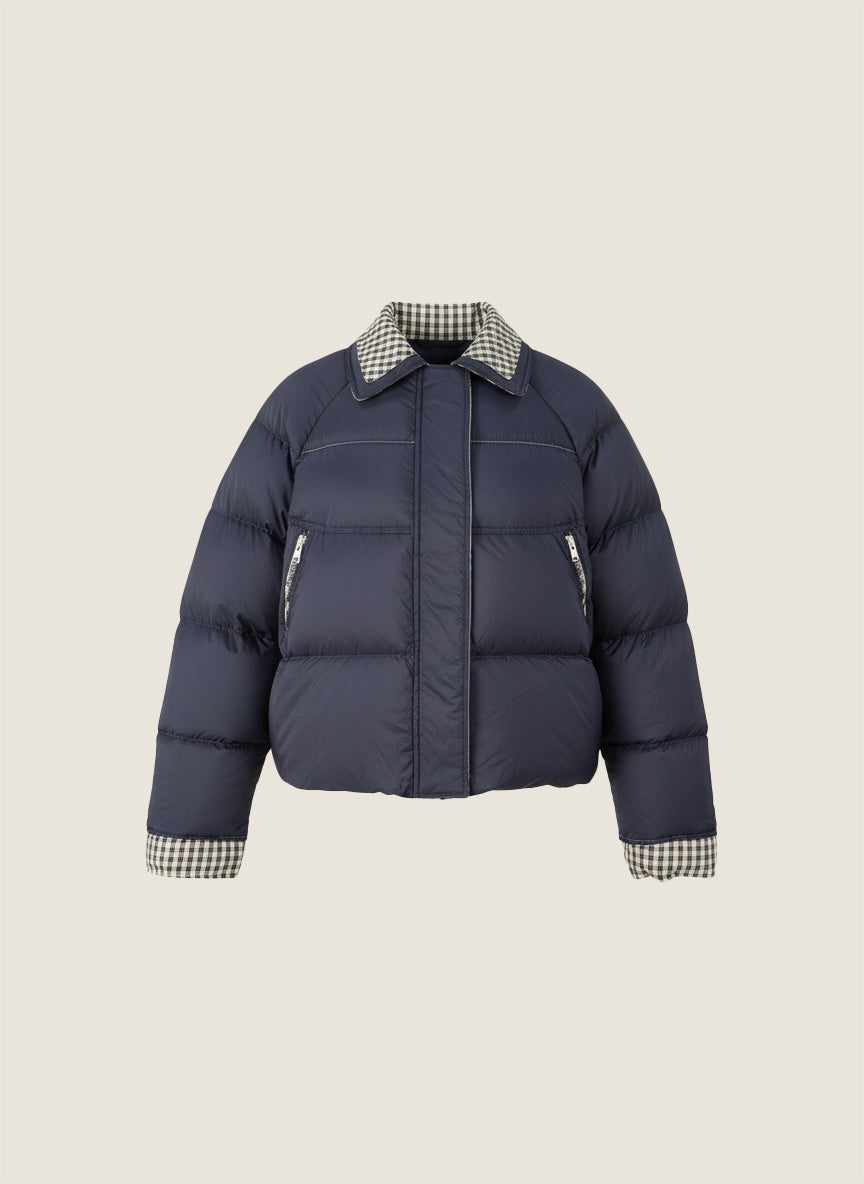 Reversible Checker Down Jacket M31N