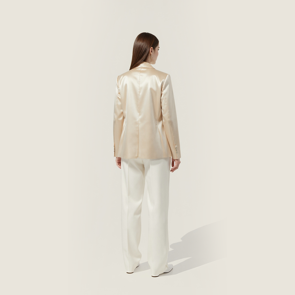 Double-Breasted Pearl Blazer A10430