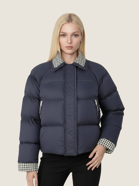 Reversible Checker Down Jacket M31N