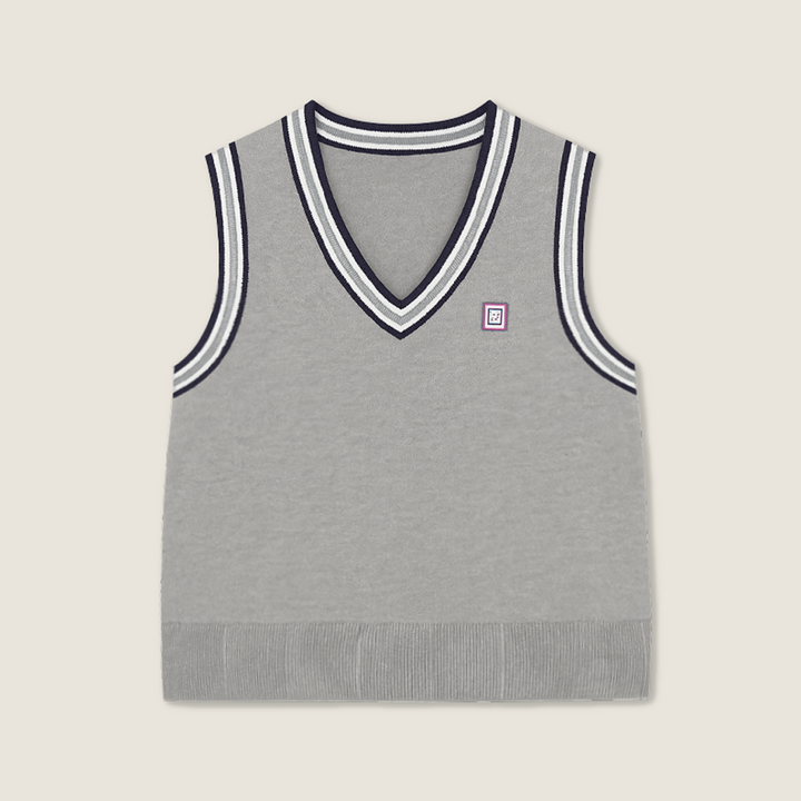 Wool-Blend Knit Vest A10016
