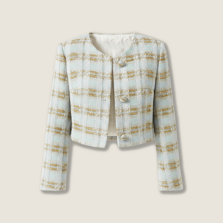 Tweed Cropped Blazer A10391