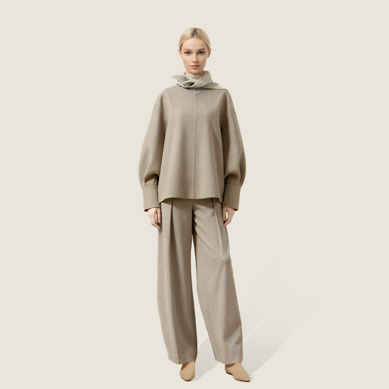 Structured Top With Scarf Detail M31N