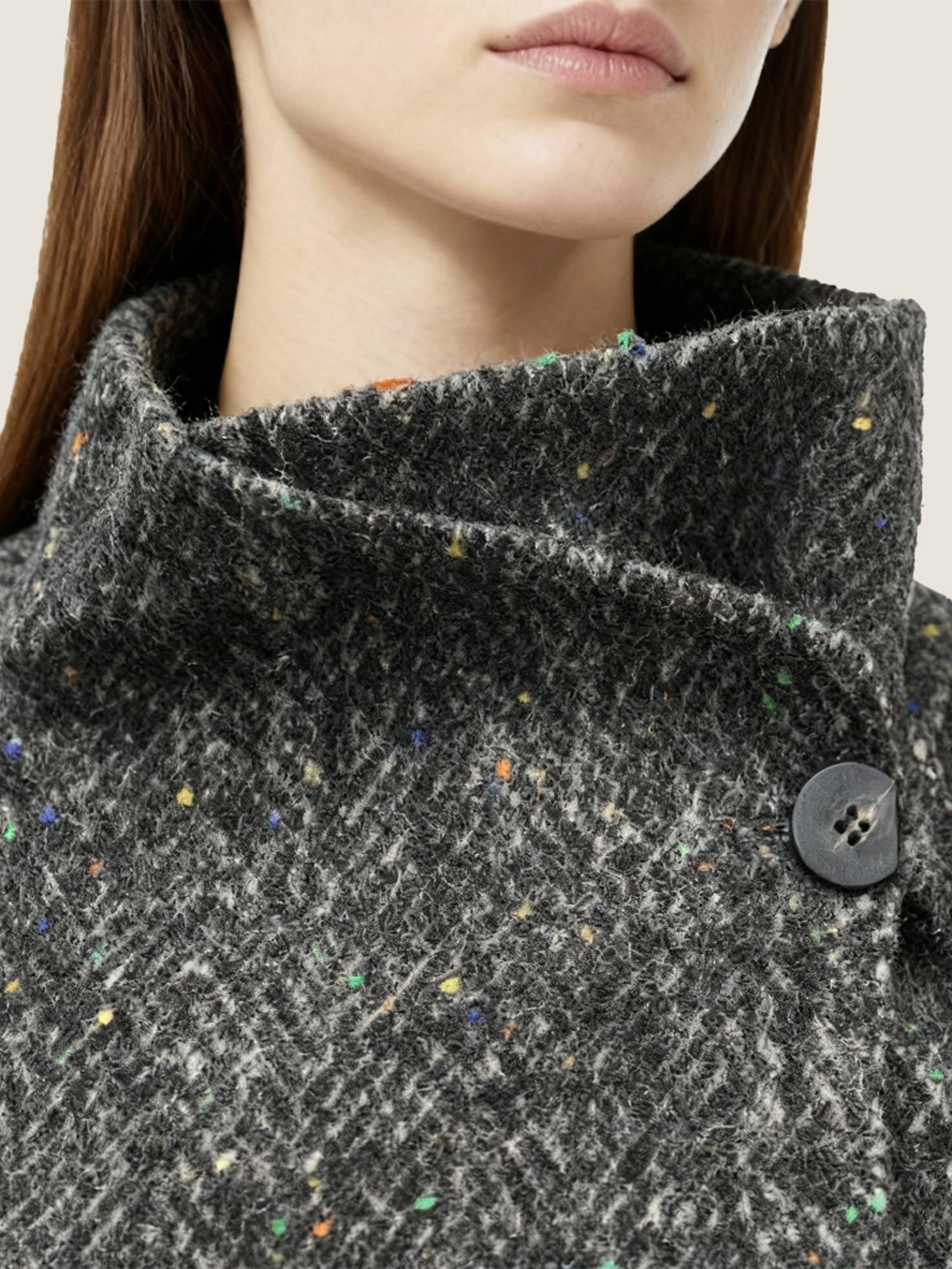 Textured Wrap Coat M31N