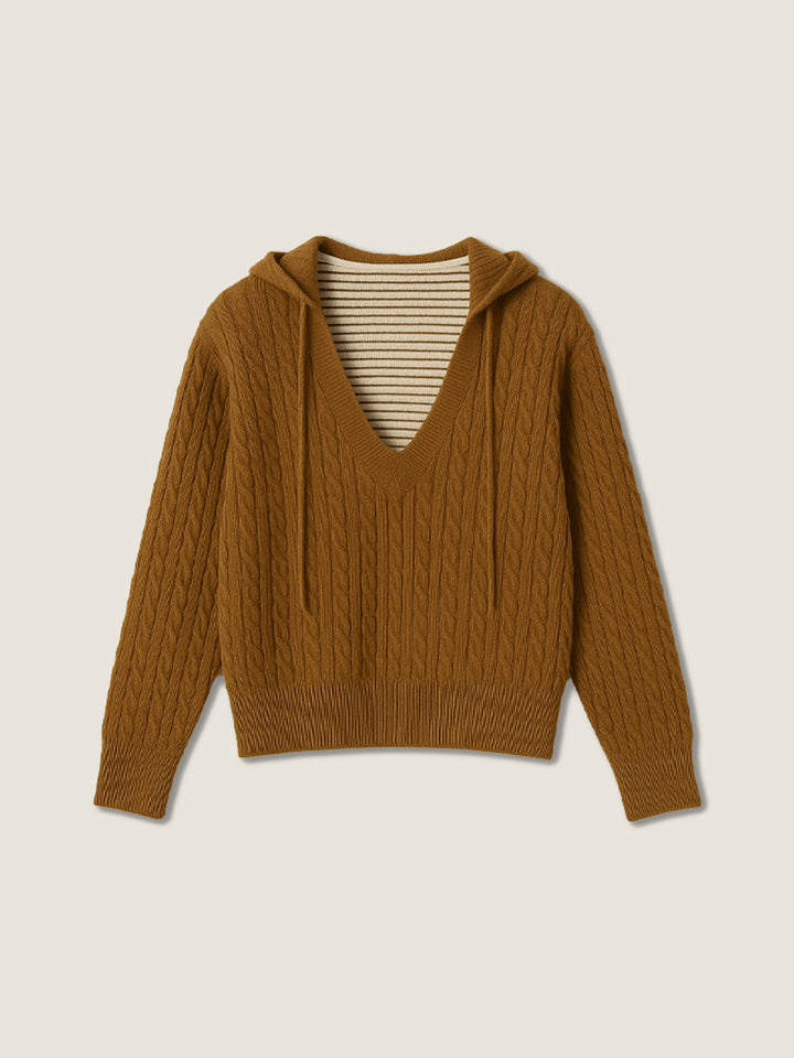 Hooded Wool Sweater M31N