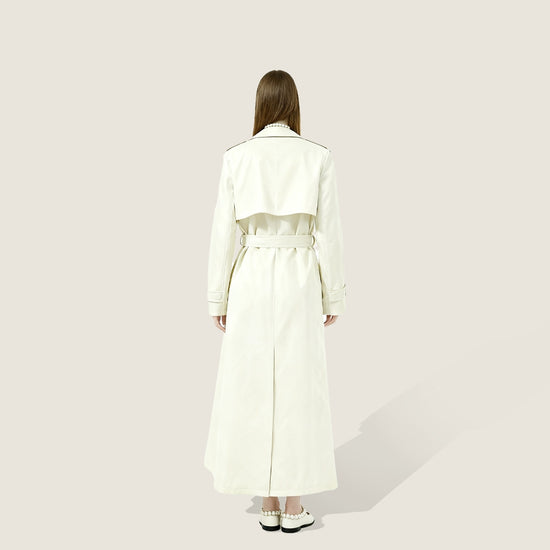 Belted Leather Trench Coat A10429