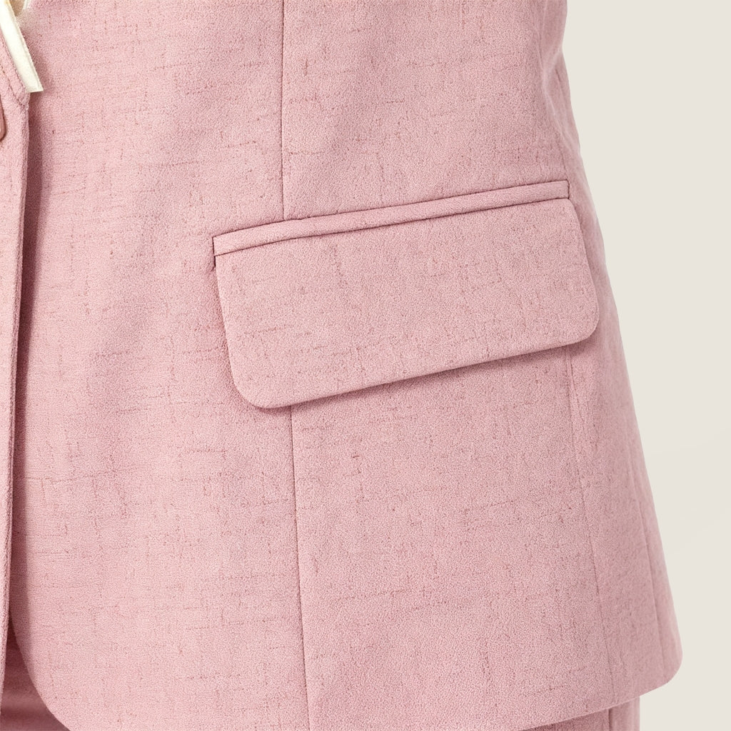 Tailored Single-Breasted Jacket with Flared Pants A10408