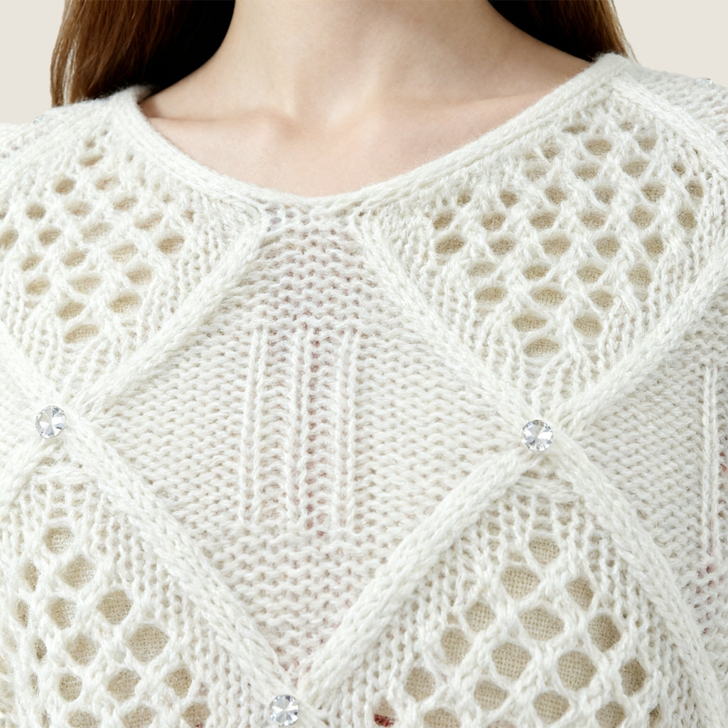 Bateau Crew Neck Cashmere Sweater A10396