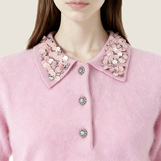 Cashmere-Wool Polo A10410