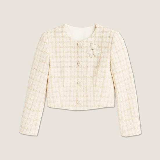Tweed Jacket And Skirt Set A10390