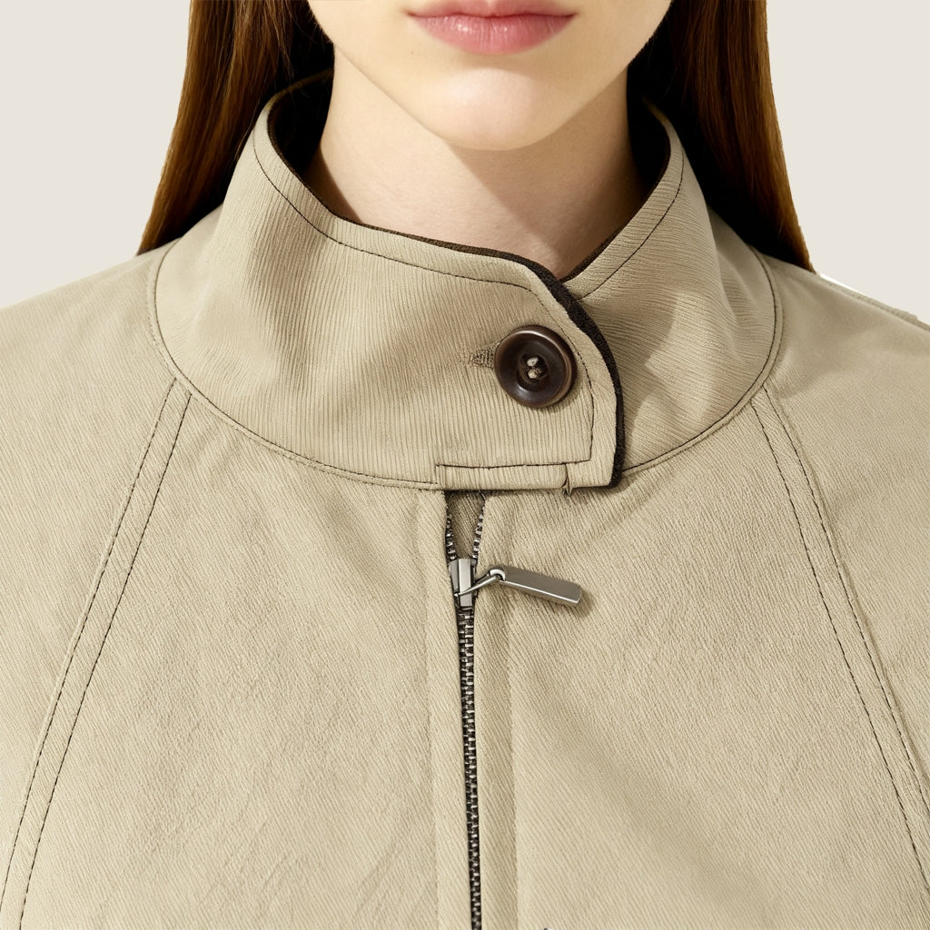 Stand-Collar Zip jacket  A10426