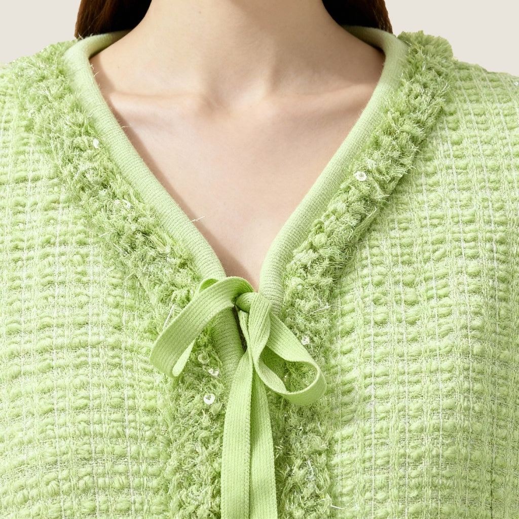Lime Tweed Jacket and Vest Set M31N