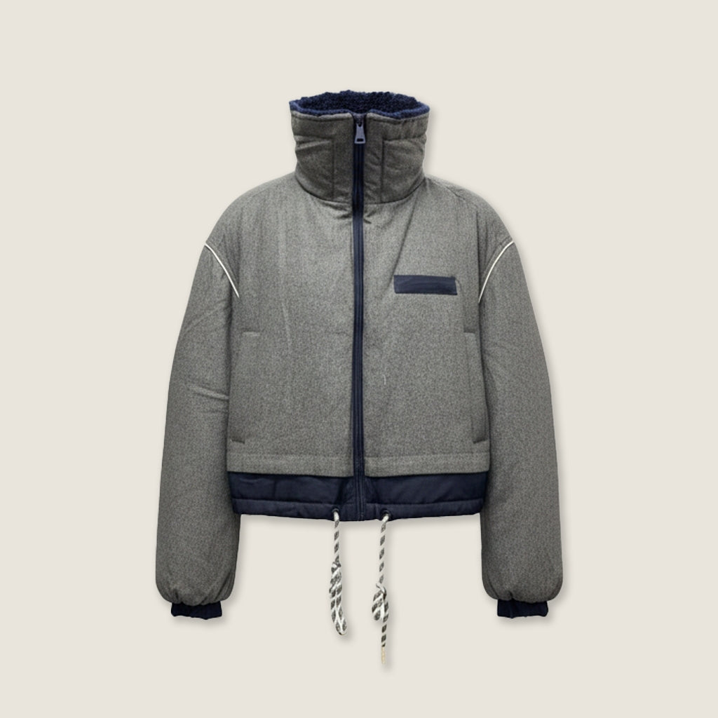 Contrast Trim Down Jacket M31N