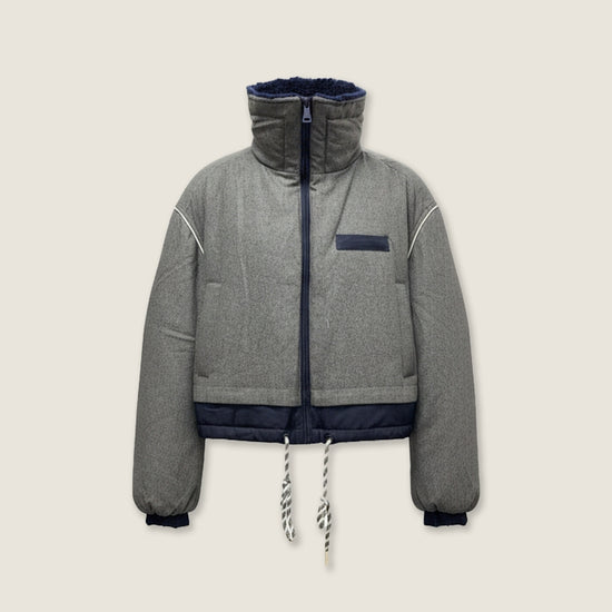 Contrast Trim Down Jacket M31N