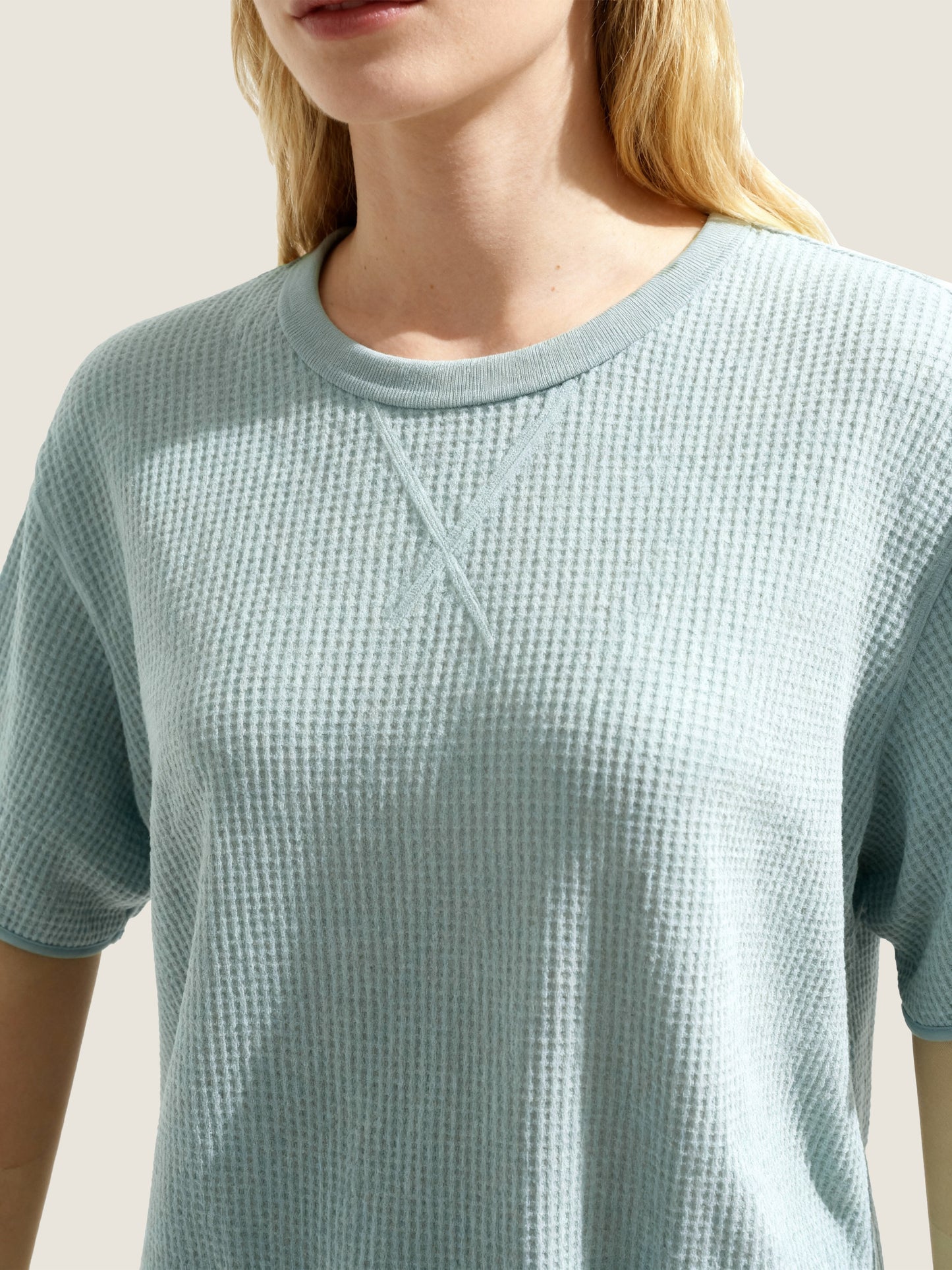 Waffle-Knit Tee M31N