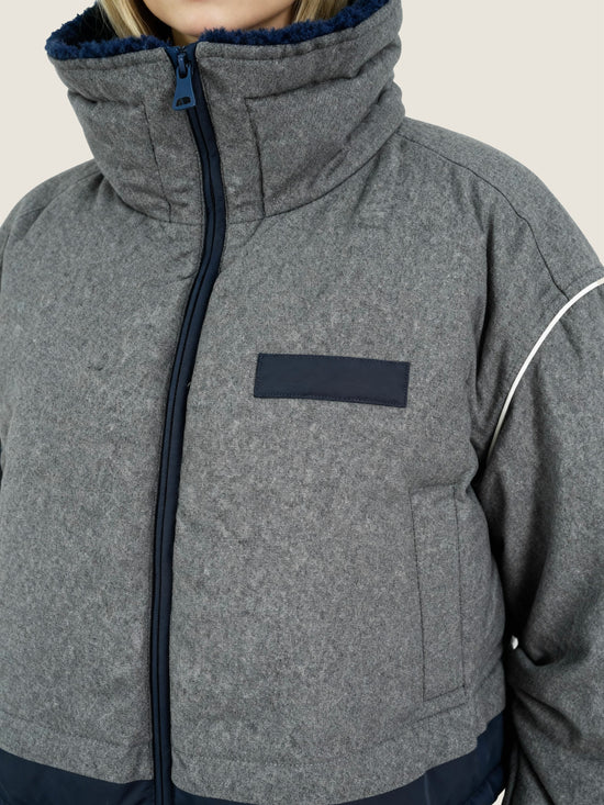 Contrast Trim Down Jacket M31N