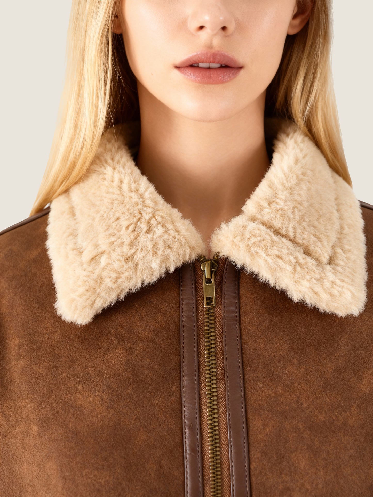 Panelled Aviator Jacket M31N