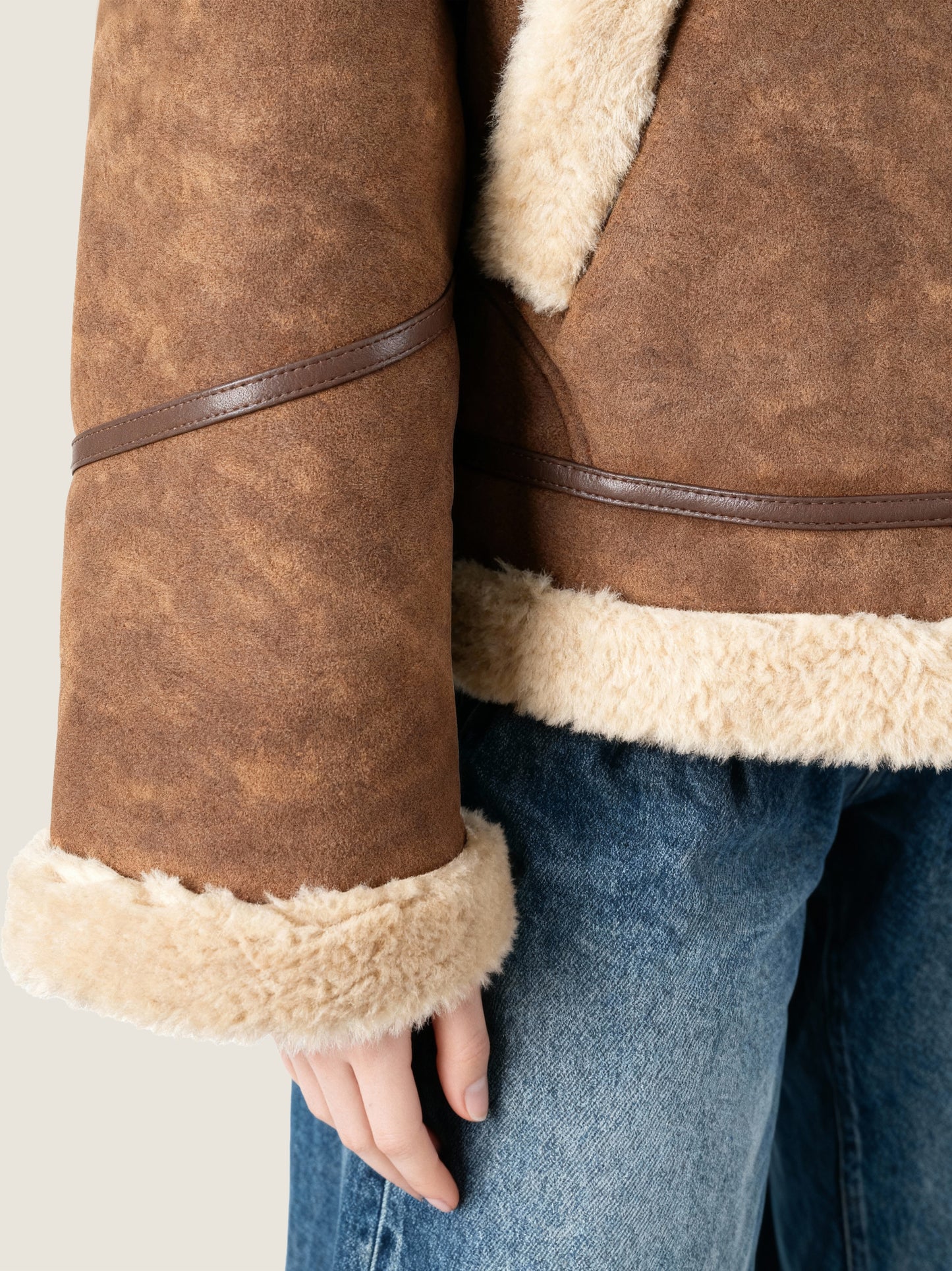 Panelled Aviator Jacket M31N