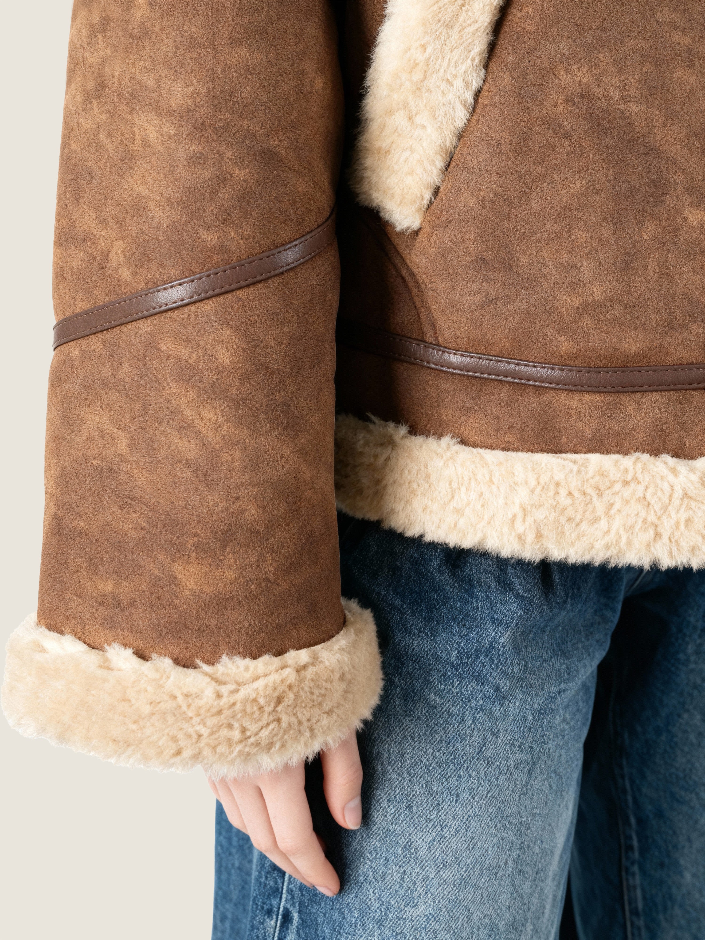 Panelled Aviator Jacket M31N