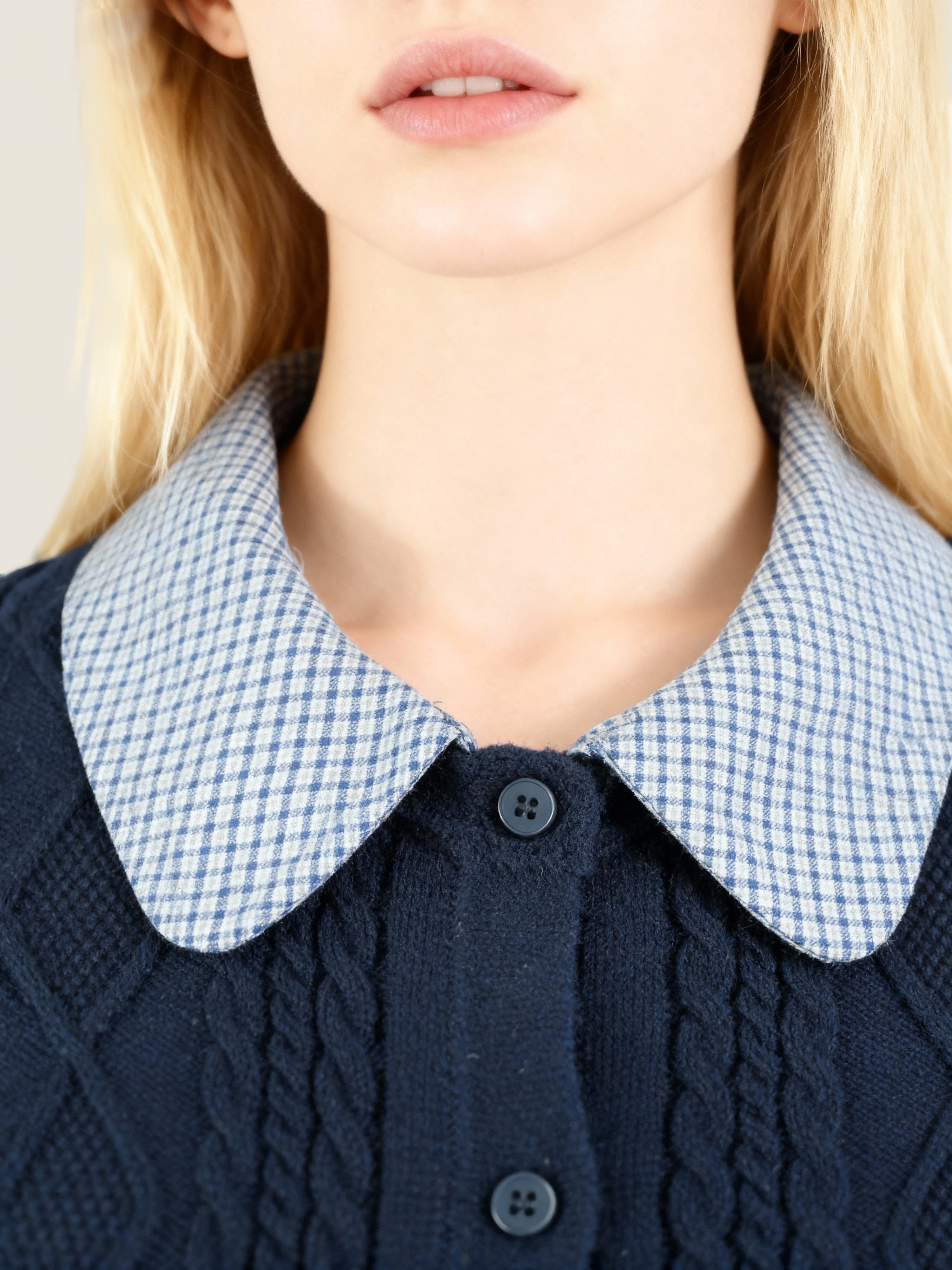 Collared Knit Cardigan