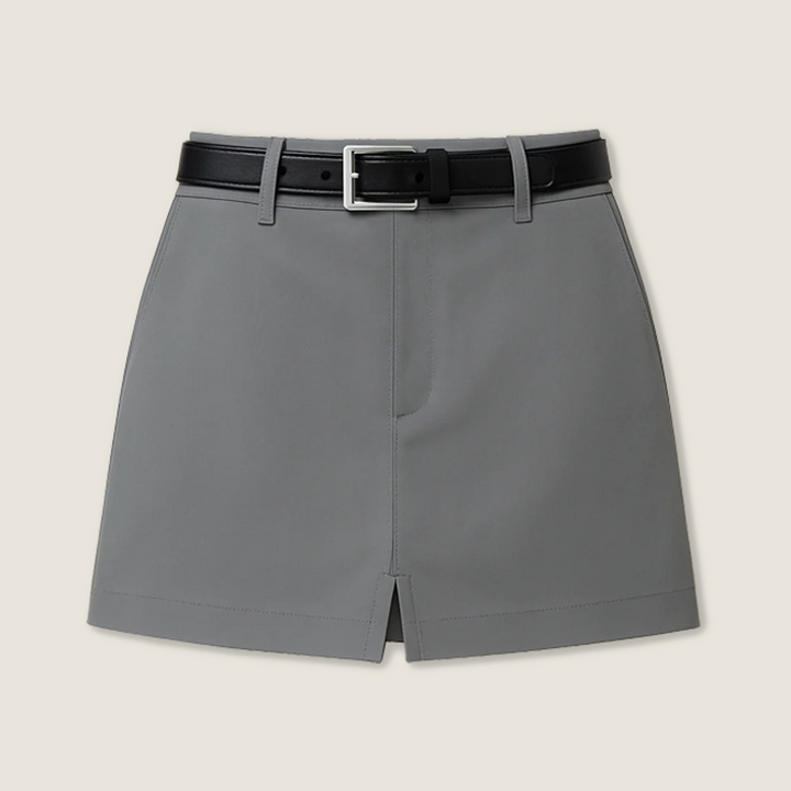 Women's High Waist Pleated Skort with Soft Lining and Breathable Fabric A10041