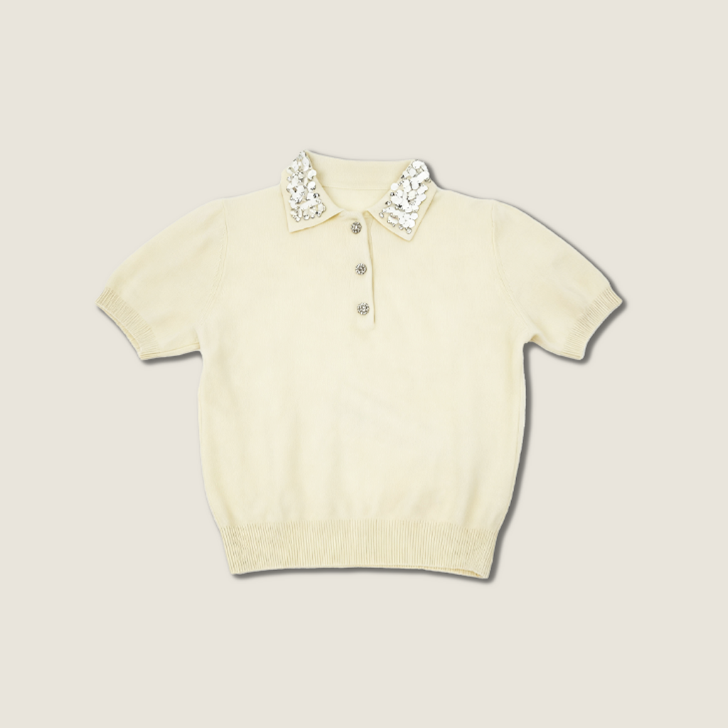 Cashmere-Wool Polo A10410