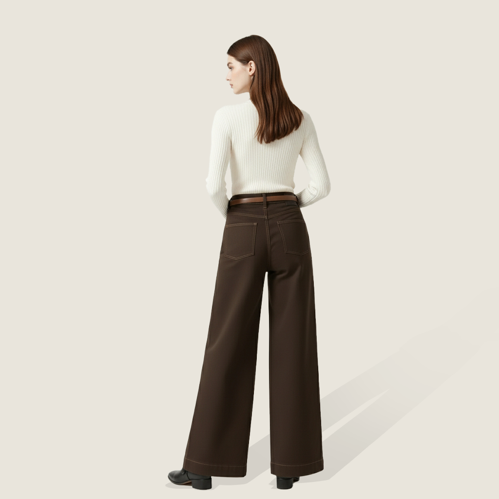 Cotton Wide-Leg Pants M31N