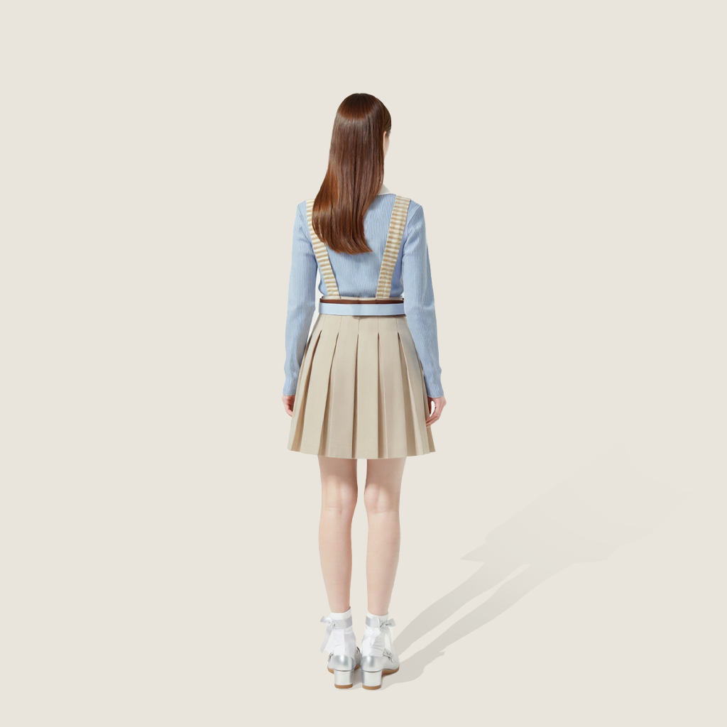 Knitted Top with Belted Skirt Twinset A93112
