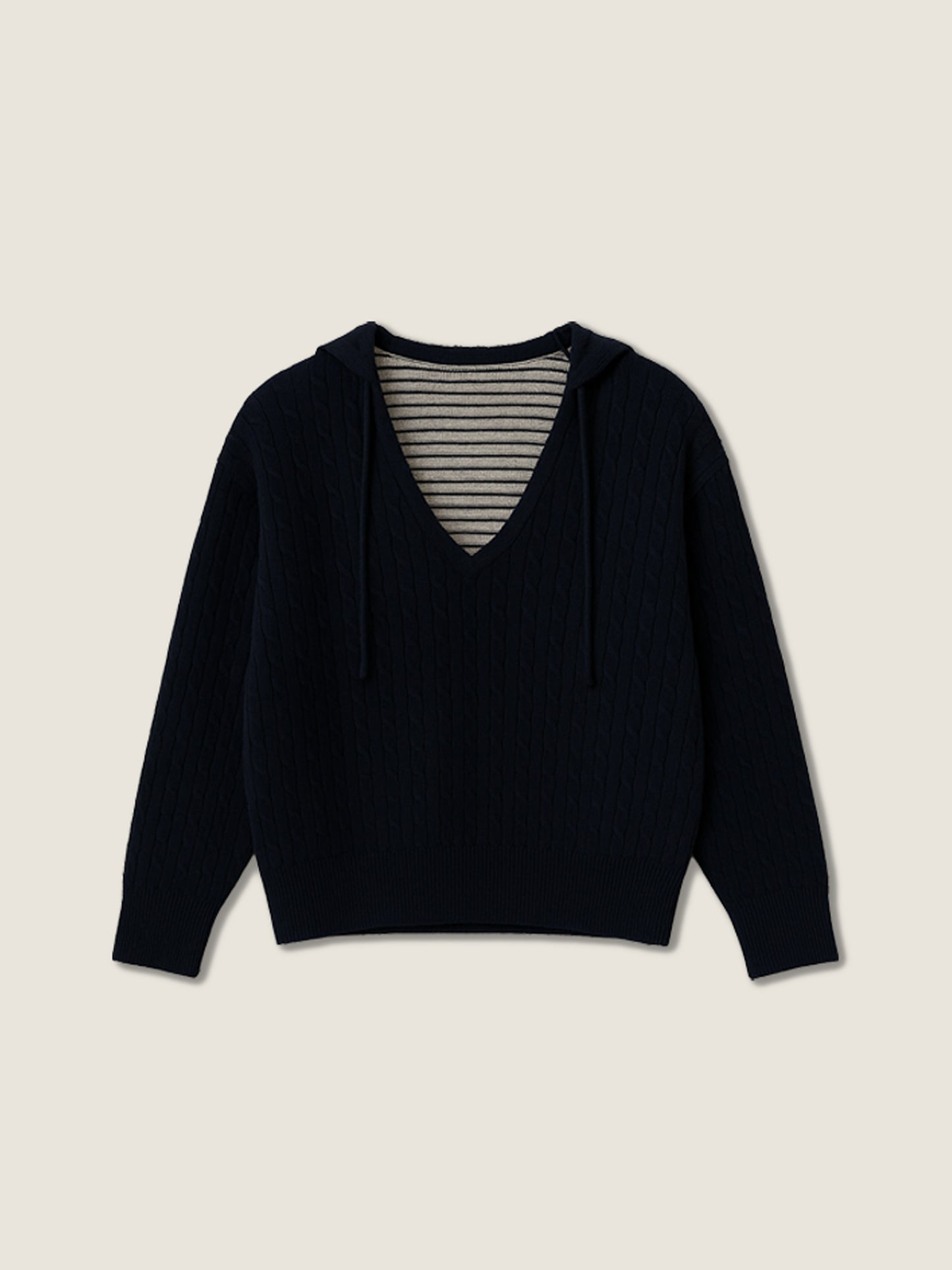 Hooded Wool Sweater M31N