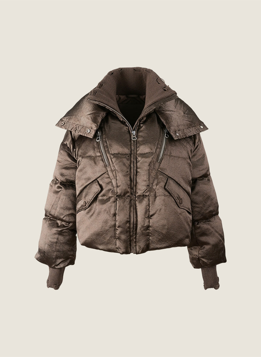 Metallic Acetate Down Jacket M31N