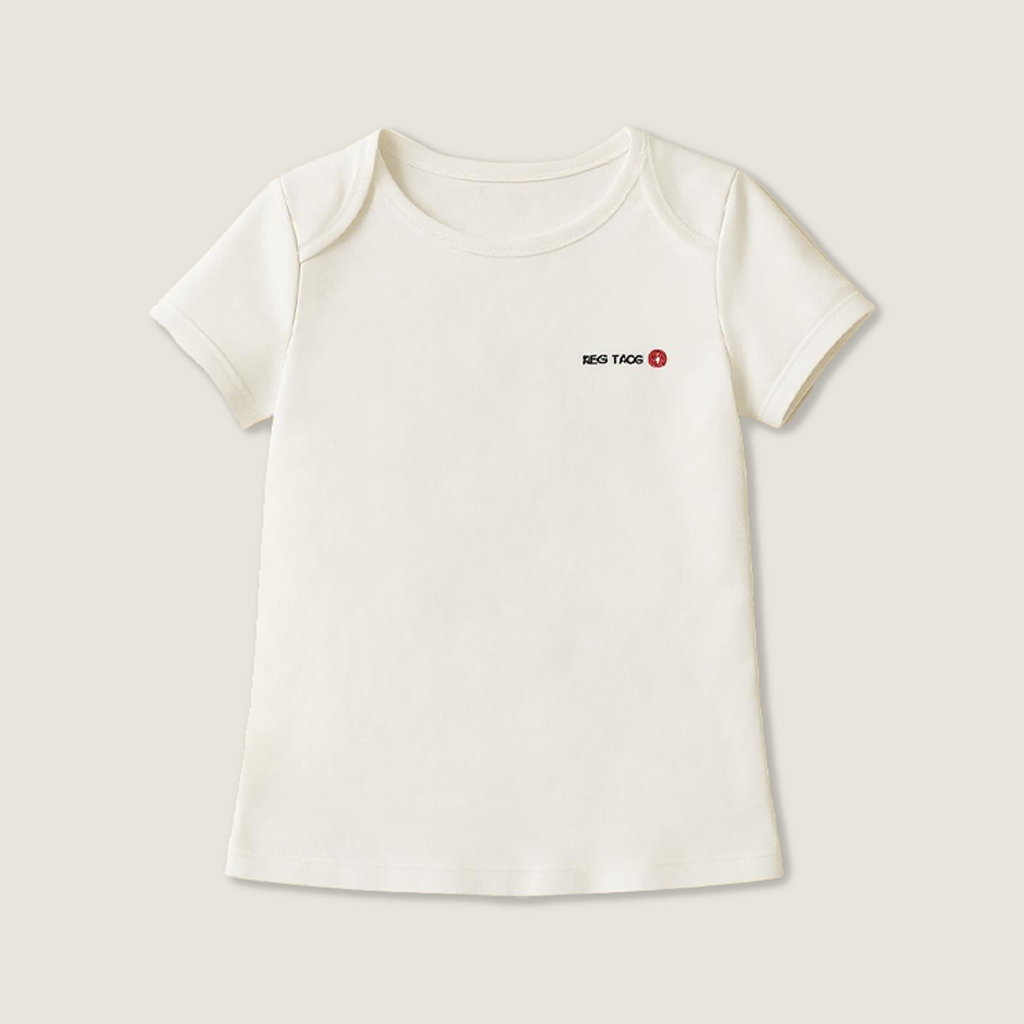 Women's Basic Fitted Crop Tee 3D Cut Clean Casual Style A10009