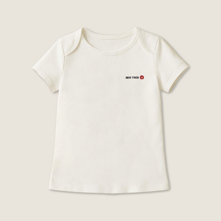 Women's Basic Fitted Crop Tee 3D Cut Clean Casual Style A10009