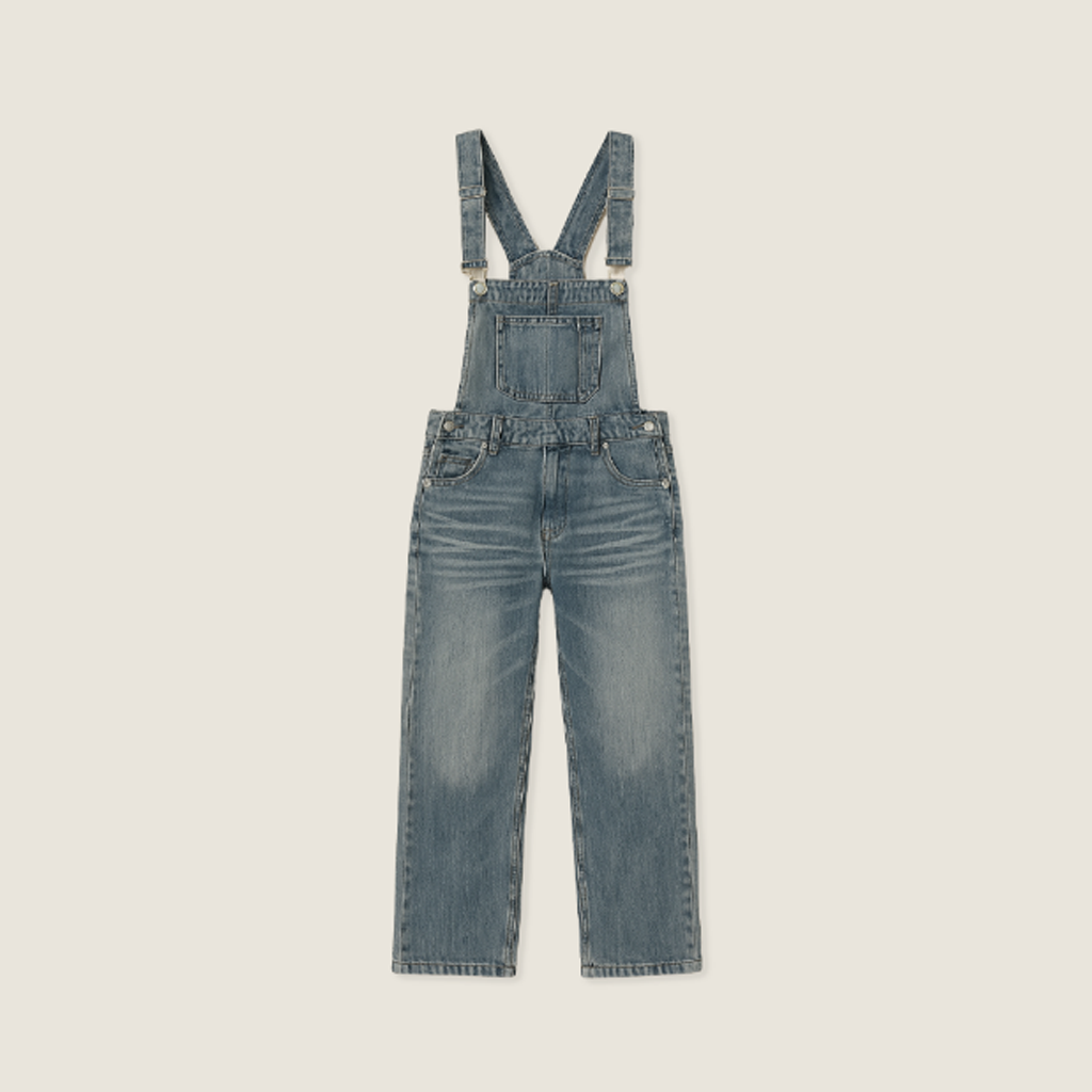 Women's Denim Overalls Adjustable Straps Multi Pocket Baggy Jean Jumpsuit A10087