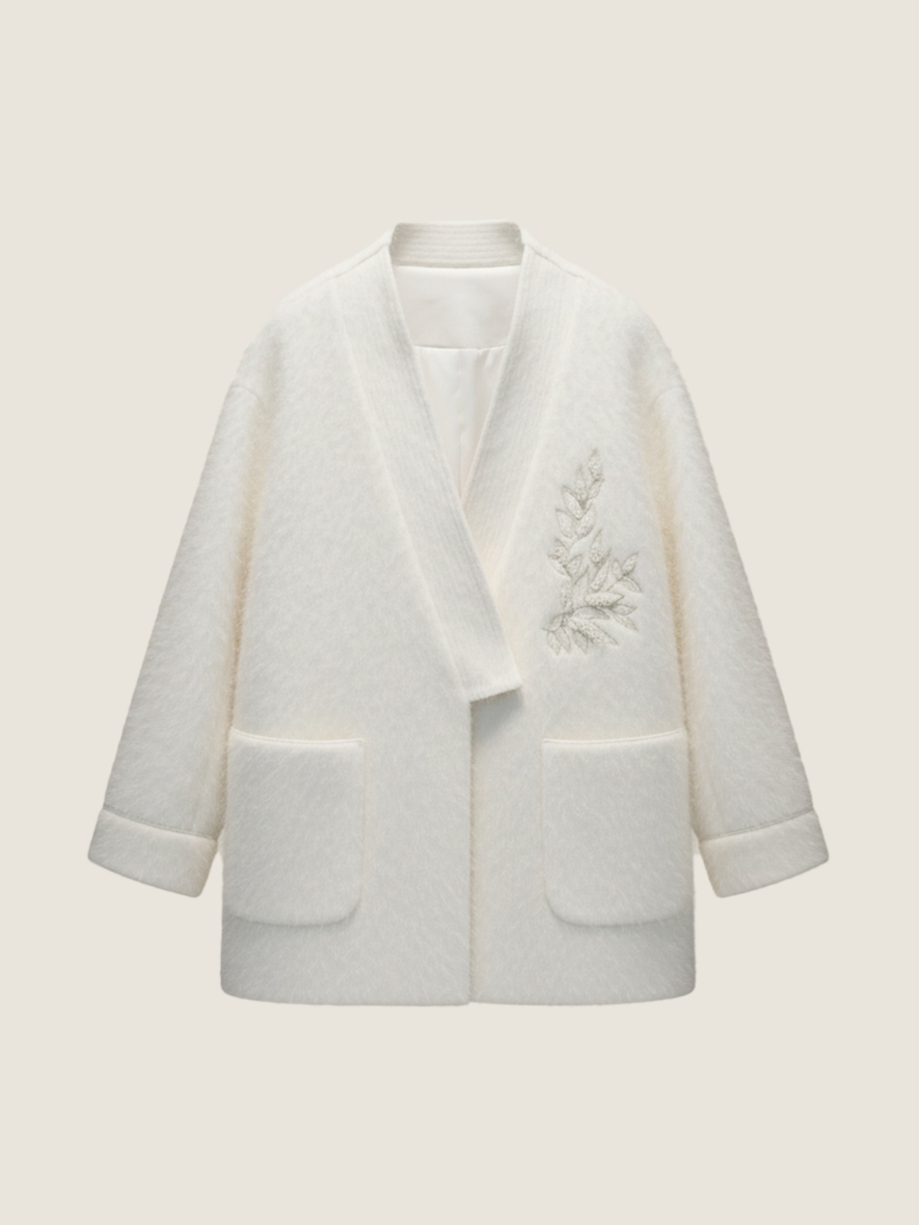 Wool Embroidered Coat M31N