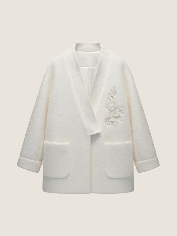 Wool Embroidered Coat M31N